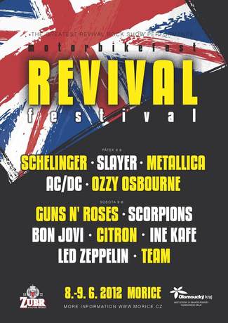 Plakát Revival festival Mořice 2012